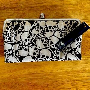 Goorin Brothers Clutch Wallet with Skull Fabric Design